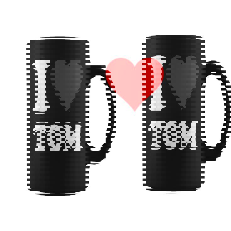 Red Heart I Love Tom コーヒーマグ