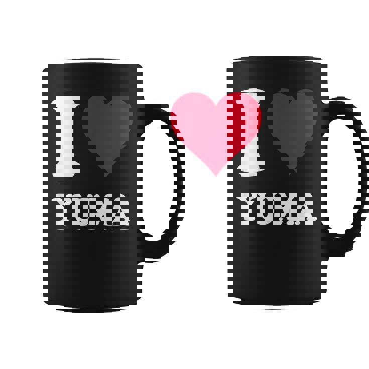 Red Heart I Love Yuma コーヒーマグ