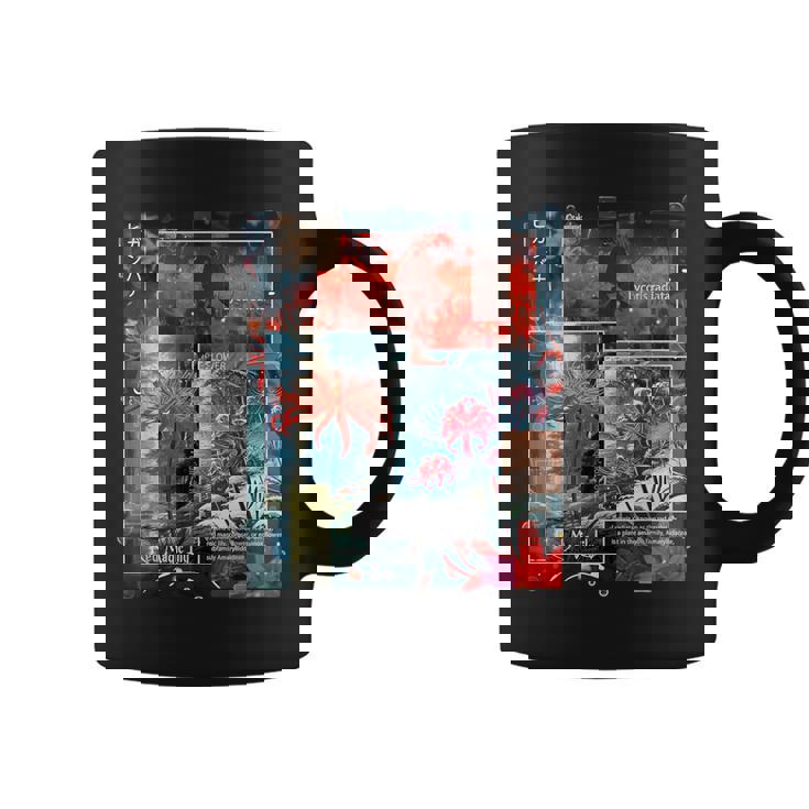 Redpider Lily の 曼珠沙華 で 日本のヴィンテージ の 美的スタイルのコラージュ コーヒーマグ