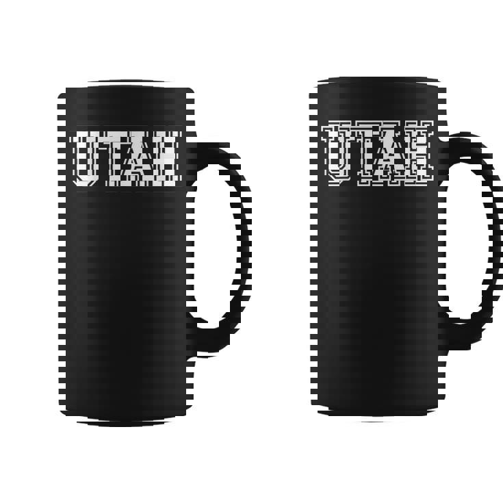 Regalo Deportivo De Utah Estilo Universitario Taza de café