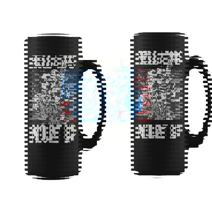 Regulators Mount Up 4Th Of July Patriotic American Flag Coffee Mug