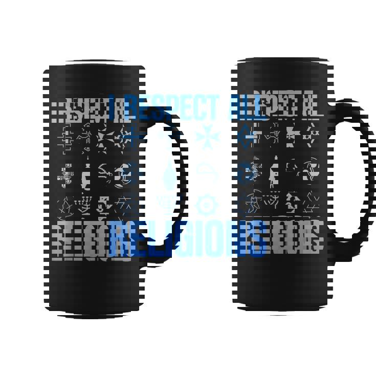 I Respect All Religions 精神性 寛容 受容 コーヒーマグ
