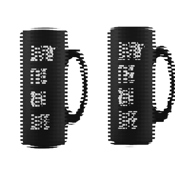 Rin の人生を生きている Rin コーヒーマグ