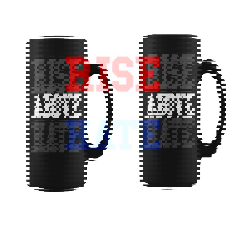 Rise Above Hate Red And Blue America コーヒーマグ