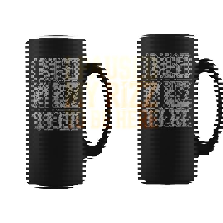 Rizz Paused 面白い ビデオゲーマー ギフト アンティーク調デザイン コーヒーマグ