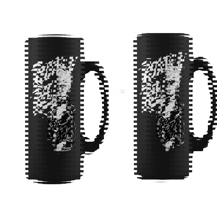 Rockabilly Rebel Blonde Pinup With Attitude Graphic コーヒーマグ