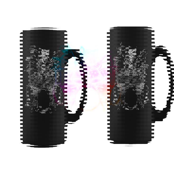 Rockstar ドラマー 猫 ドラム ミュージシャンバンド 音楽愛好家 コーヒーマグ