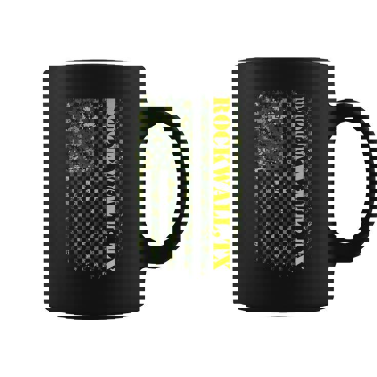 Rockwall Texas Camouflage Usa Flag コーヒーマグ