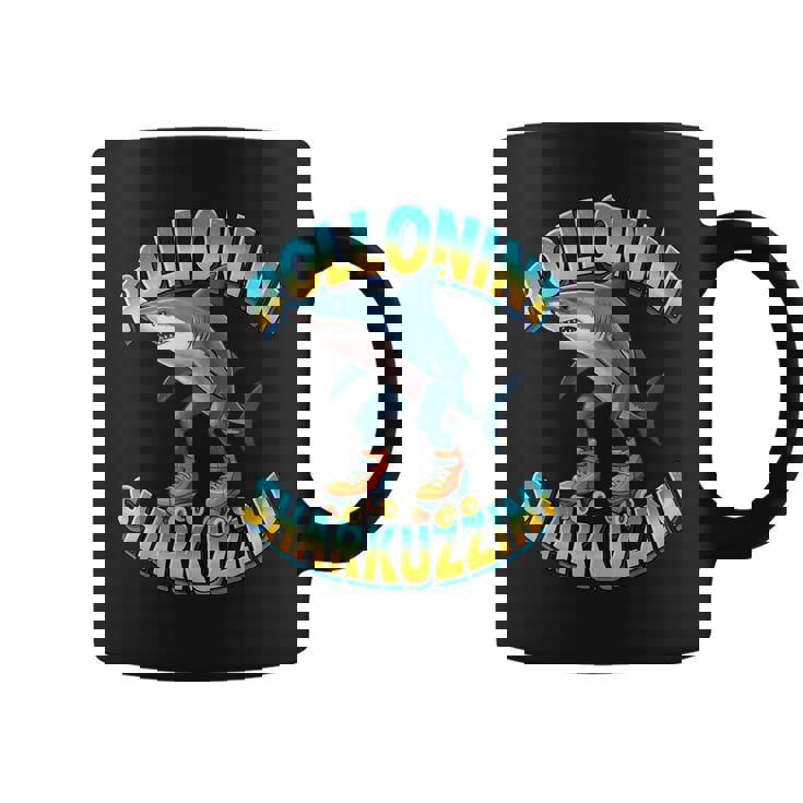 Rolloliniharkuzzini ミームローラーシャーク イタリアンブレインレッド コーヒーマグ