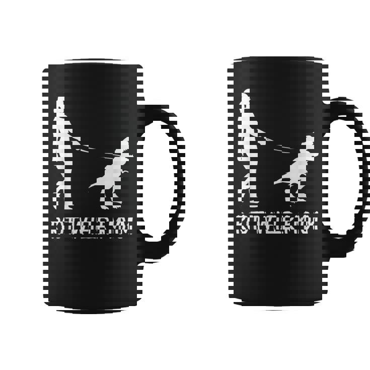 Rottweiler Mom Rottie Mama Dog Rott Dinosaur Mother Coffee Mug