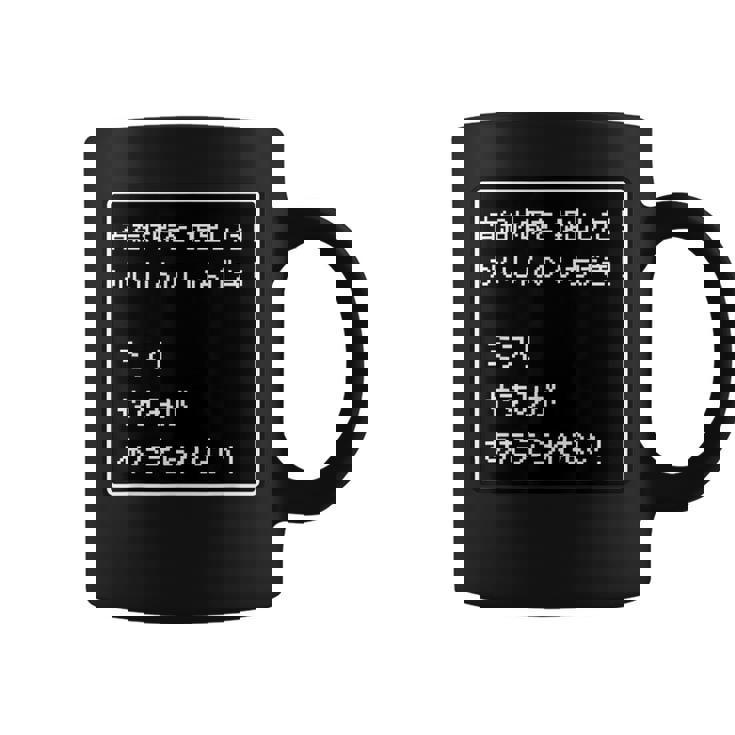 Rpg 風 パロディ『有給休暇！ミス！』ゲーム【変なtシャツ屋さん】ドット 文字 ゲーマー 配信用 面白い言葉 コーヒーマグ