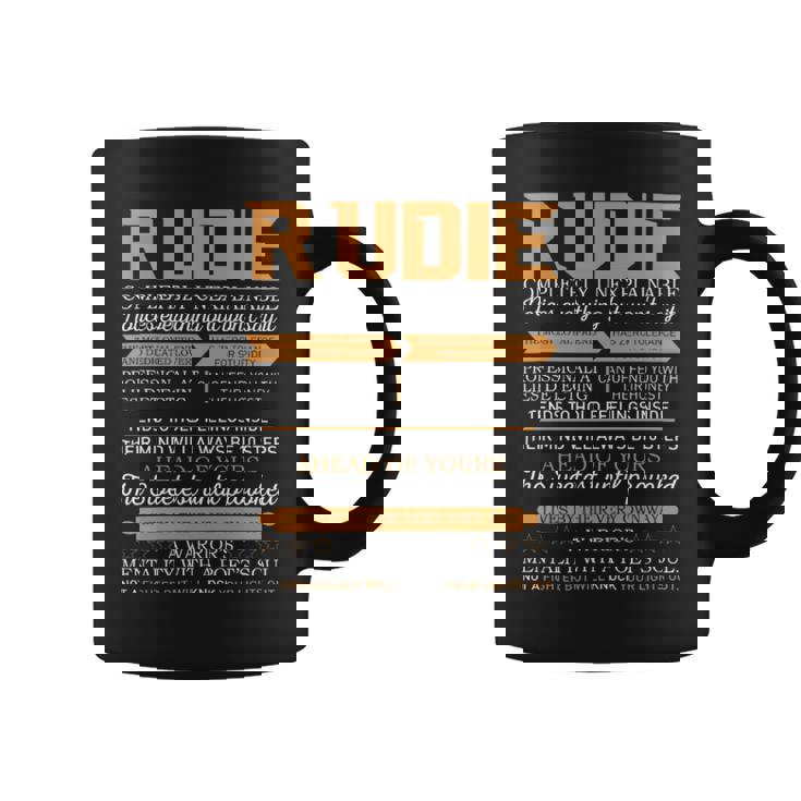 Rudie Completely Unexplainable Notices Everything But Won’T Say It Name Coffee Mug