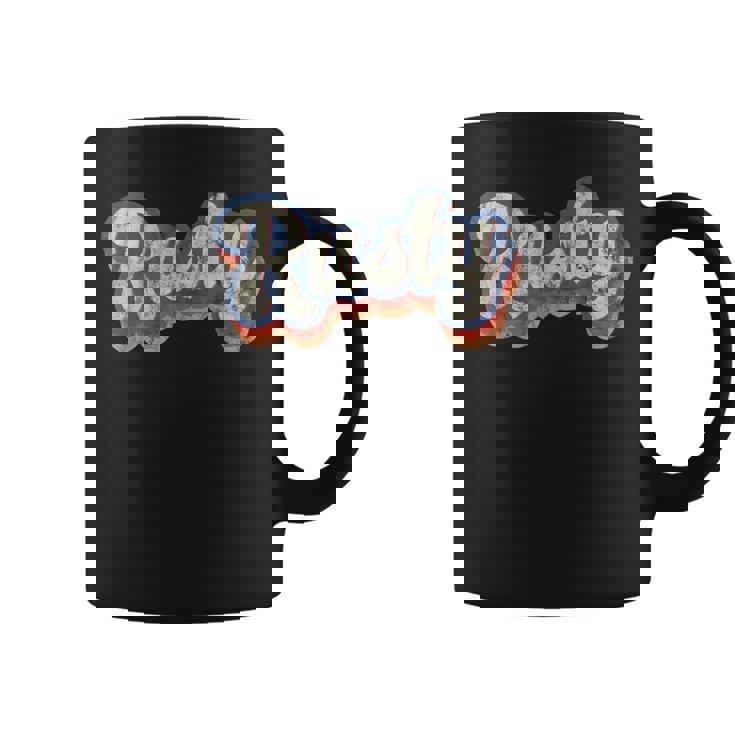 Rusty 名前入りシャツ カスタムレタリング 70年代 コーヒーマグ