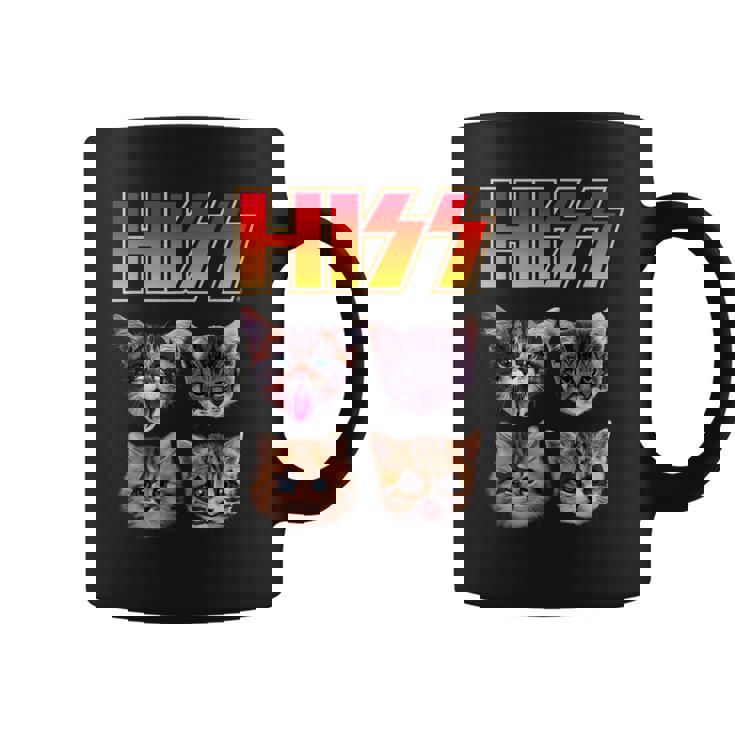 Hiss Cat Cat Lover Kittens Rock Music Cat Hiss コーヒーマグ