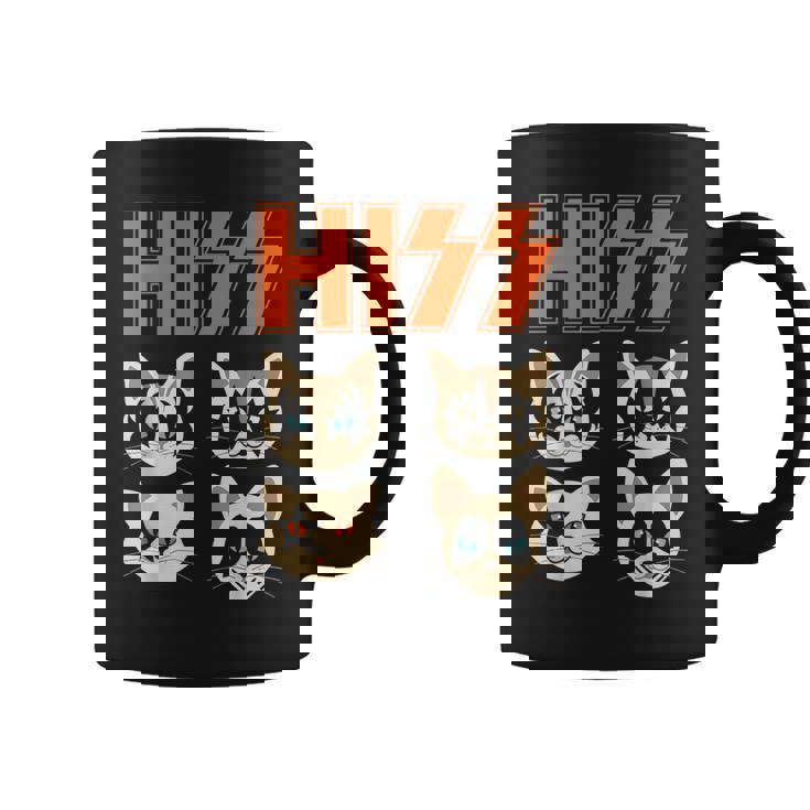 Hiss Cats ネコ Kittens ロックバンド Rock Rockin コーヒーマグ