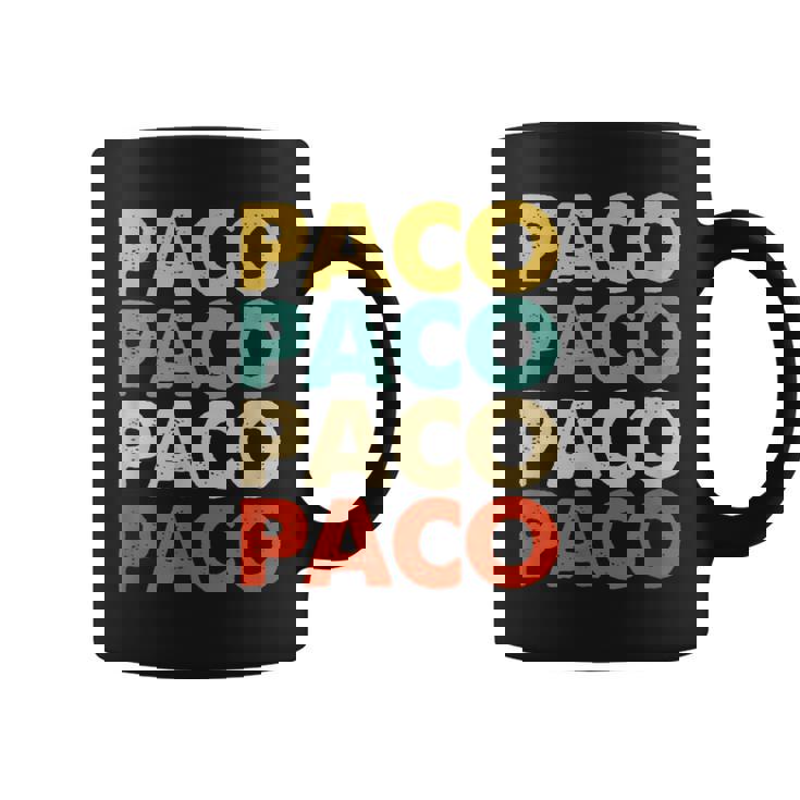 S Y Regalos Para Paco Personalizada Paco Niños Hombre Manga De Doble Puntada Regular Fit Clásico Cuello Crew Taza de café