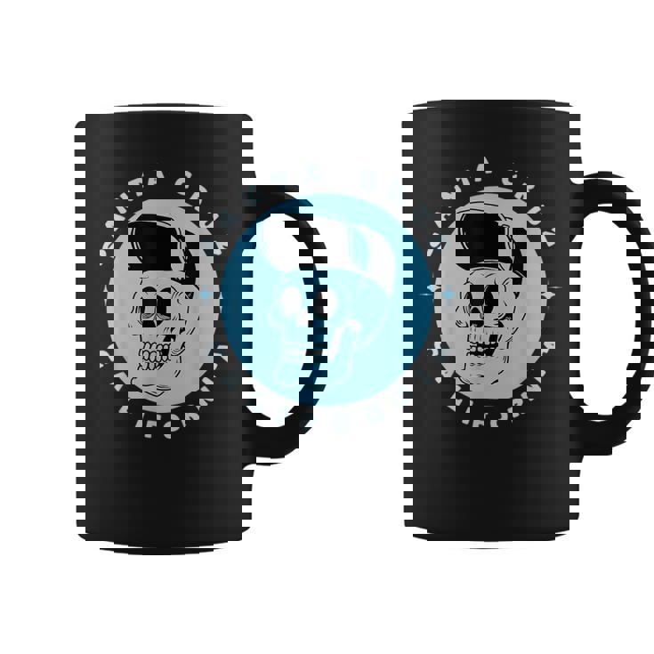 Santa Cruz California レトロ 80年代スケータースケルトン コーヒーマグ