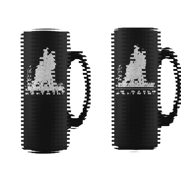 Save The Gorillas ママ&ベイビーゴリラ コーヒーマグ