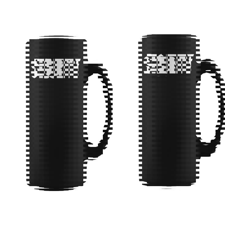 Security Officer イベント安全スタッフユニフォーム フロントバックプリント コーヒーマグ