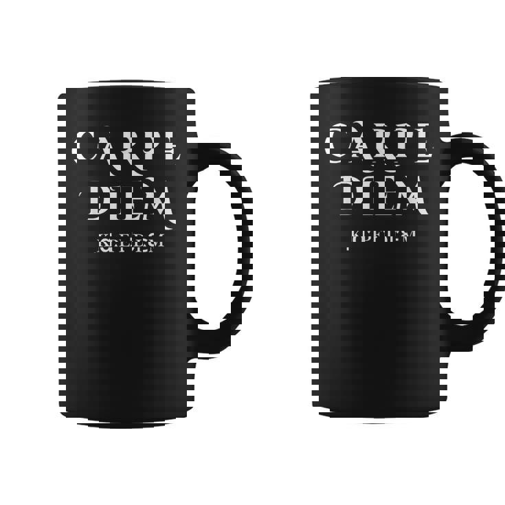 Seize The Day Carpe Diem インスピレーションラテン語 コーヒーマグ