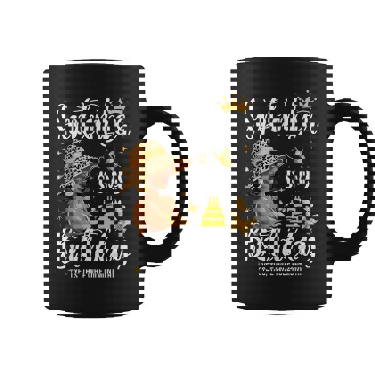 September Is My Birthday African American Woman Birthday Coffee Mug