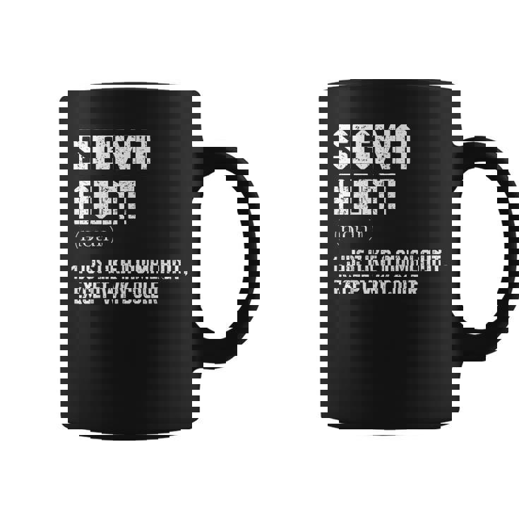 Sigma Aunt  Auntie Humor Saying Trendy Coffee Mug