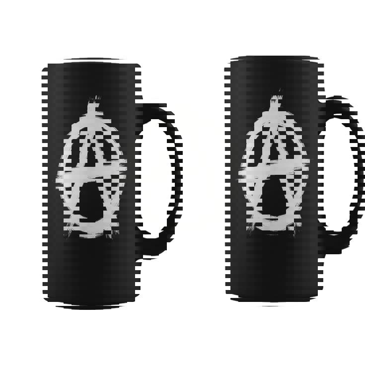 Signos De Anarquía Libertad Punks Punk Rock Anarquía Taza de café