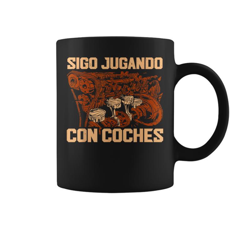 Sigo Jugando Con Coches Mecánico Taza de café