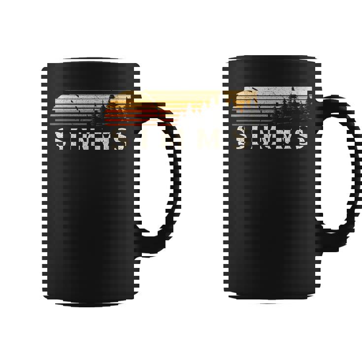 Simms Tx ビンテージ エバーグリーン サンセット 80年代 レトロ コーヒーマグ