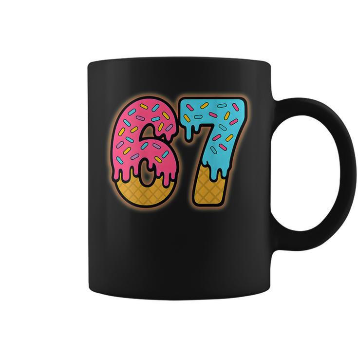 Six Seven Ice Cream Drip Sport 67 Fun Mason Meme On Back Coffee Mug ...