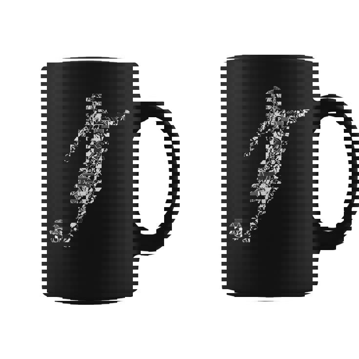 Soccer サッカー選手とのサッカー コーヒーマグ