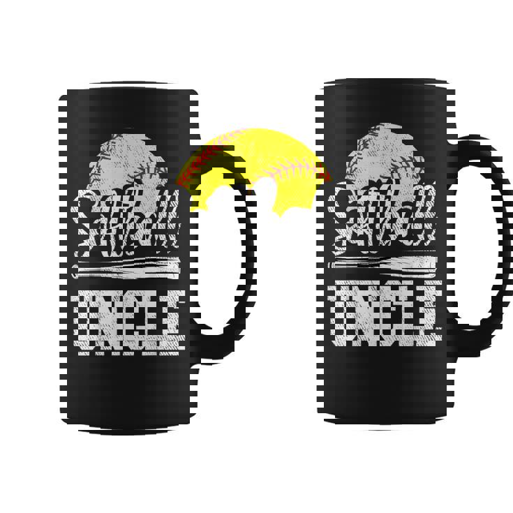 Softball Uncle Softball Player Game Day Father's Day Coffee Mug