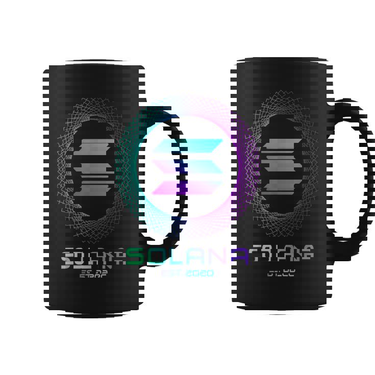 Solanaolコイン暗号ロゴブロックチェーン ソラナ コーヒーマグ