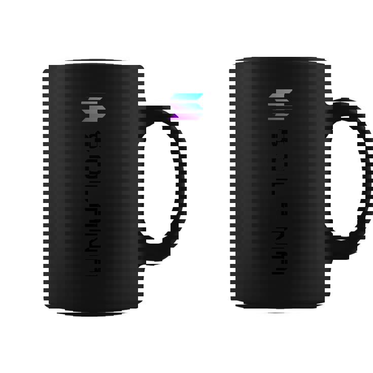 Solanaolロゴ暗号ブロックチェーン コーヒーマグ