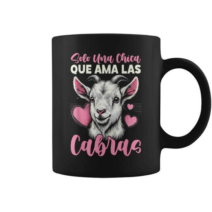 Solo Una Chica Que Ama Las Cabras Amante De Cabras Taza de café