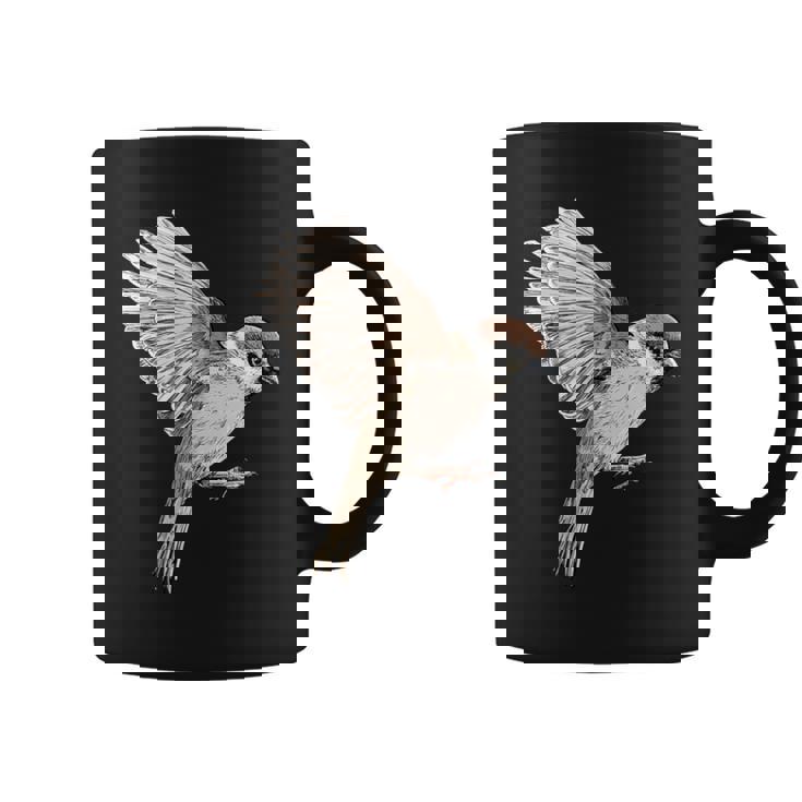 Sparrow-Spring-スズメ-春-自由-鳥-動物 コーヒーマグ