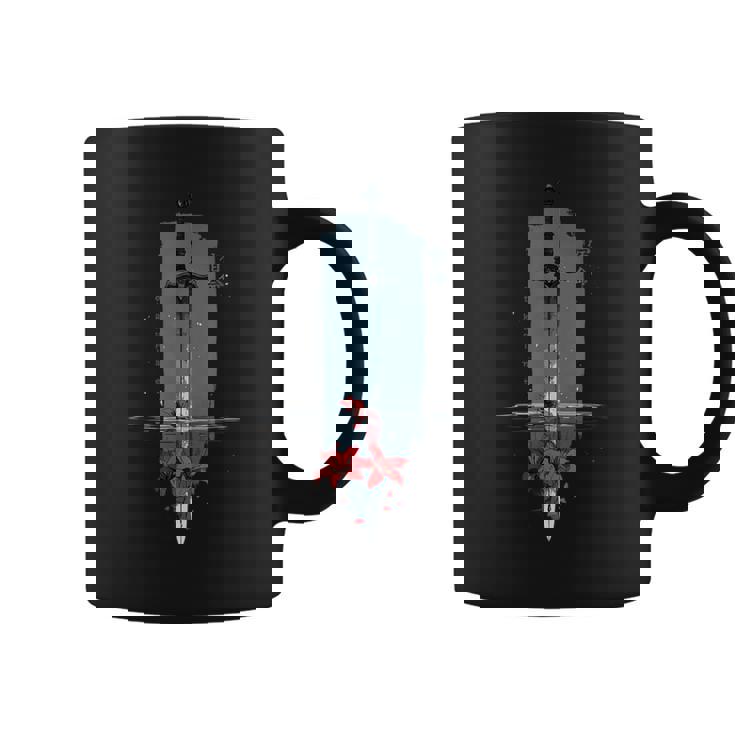 Spider Lily の 曼珠沙華 と アニメ の 戦士の剣 の エッジの効いたアニメ の 美的感覚 コーヒーマグ