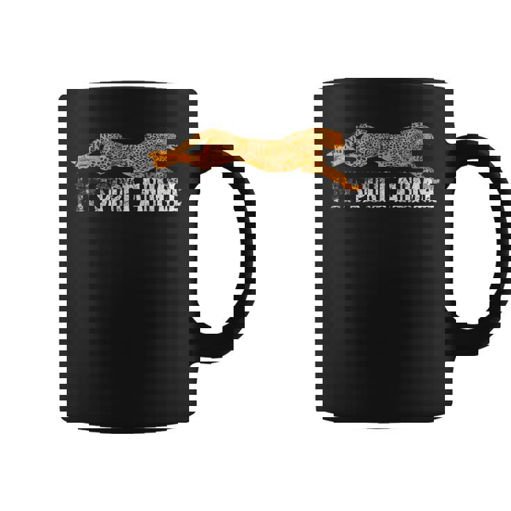 Spirit Animal チーターtシャツ ファストアフリカンキャットシルエット コーヒーマグ