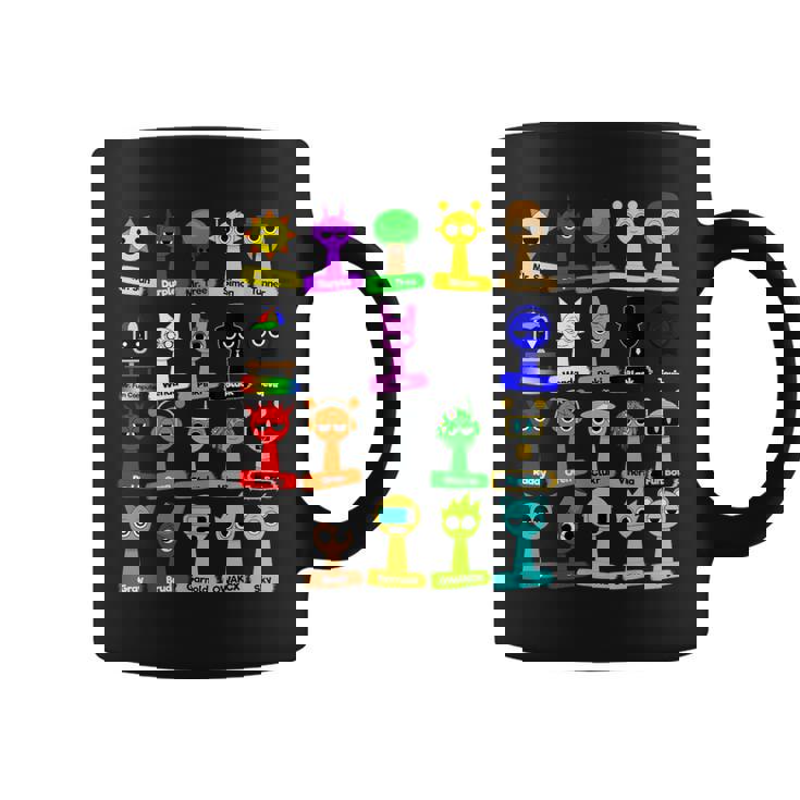 Sprunki All Here With Names For Boys And Girls Birthday コーヒーマグ