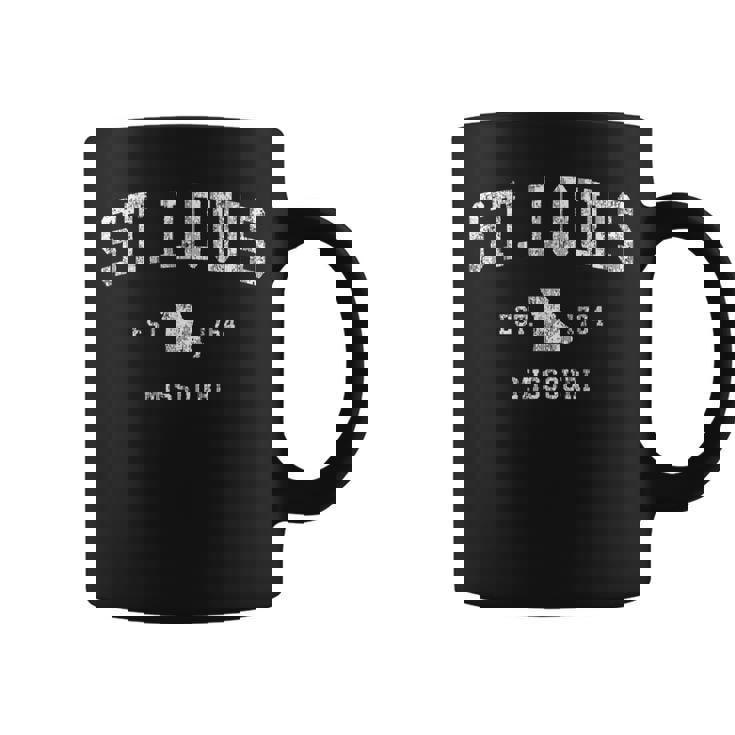 St Louis Missouri Mo ヴィンテージ アスレチック スポーツデザイン コーヒーマグ