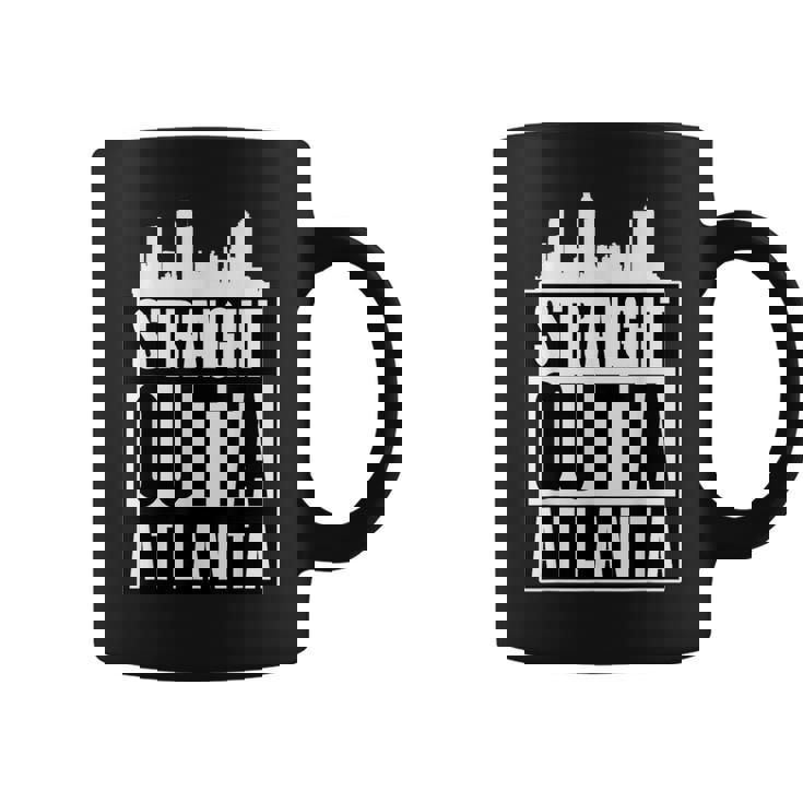 Straight Outta Atlanta 都市のシルエット コーヒーマグ