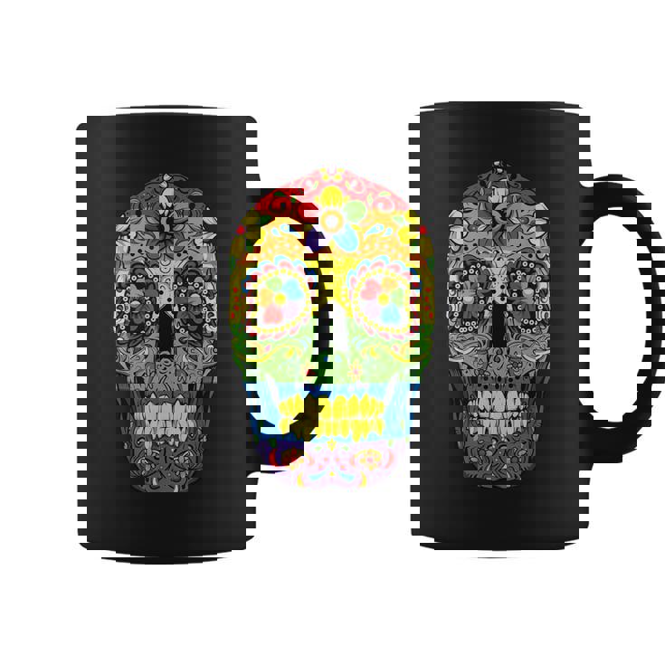 Sugarkull Lgbt Gay Pride Rainbow Flag Day Of The Dead コーヒーマグ