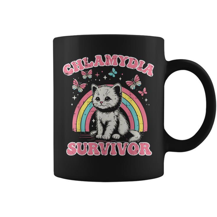 Survivor Cat Cringe Weird Adult Humor Inappropriate Coffee Mug
