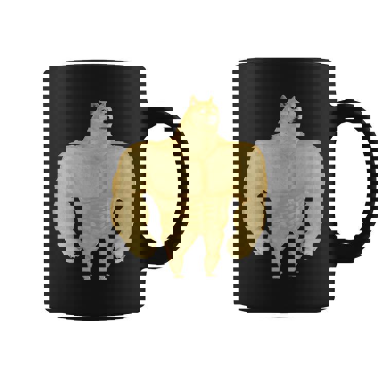 Swole Doge ミームギフトtシャツ コーヒーマグ