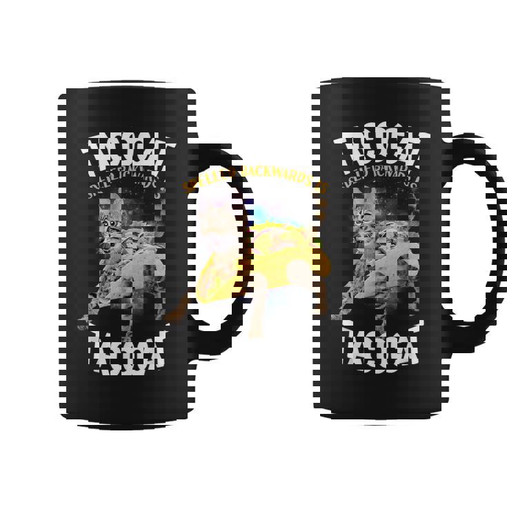 Tacocatpeled Backward シャツ シンコ・デ・マヨ 猫 タコス好き コーヒーマグ