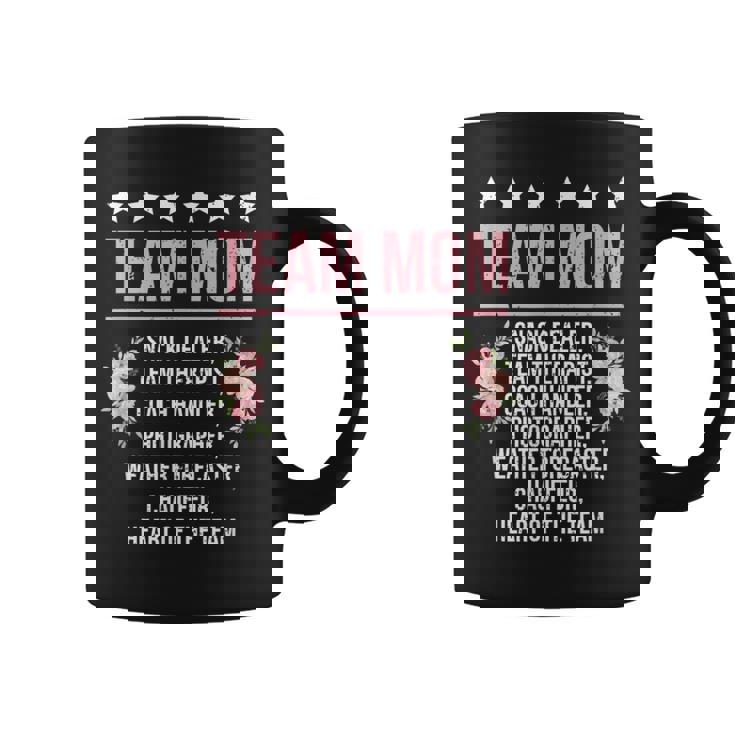 Team Mom Definition Team Mama Team Mother Coffee Mug