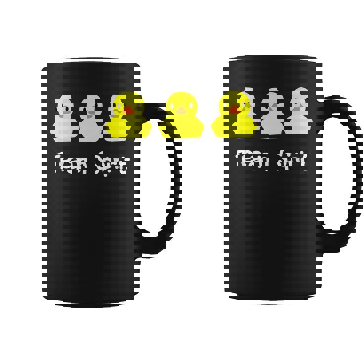 Teampirit Three イエローラバーダックグラフィックプリント コーヒーマグ