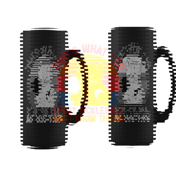 That's What I Do Cat Lovers パドルボールプレーヤー ピックルボール コーヒーマグ