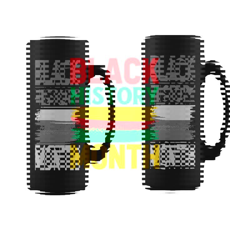 History Month ペイントブラシ ジューンティーンス ブラックヒストリー コーヒーマグ
