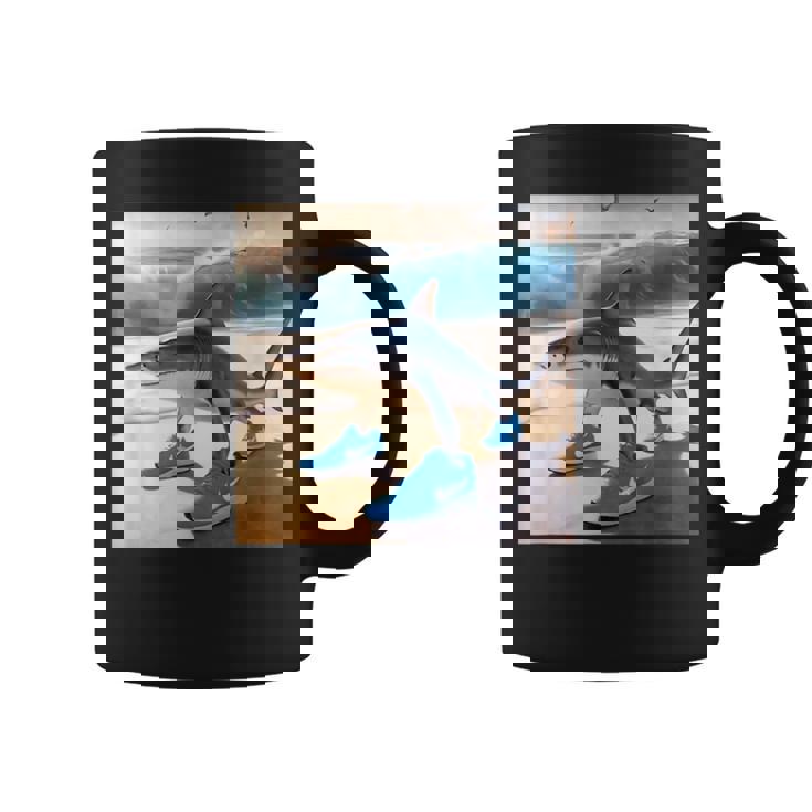 Tralalelo Tralala 面白いサメ イタリアのブレイン ミーム グラフィック コーヒーマグ